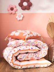 Bedding & Decor-Decoration-Floor Cushions & Cushions-Flower Square Cushion with Pompoms