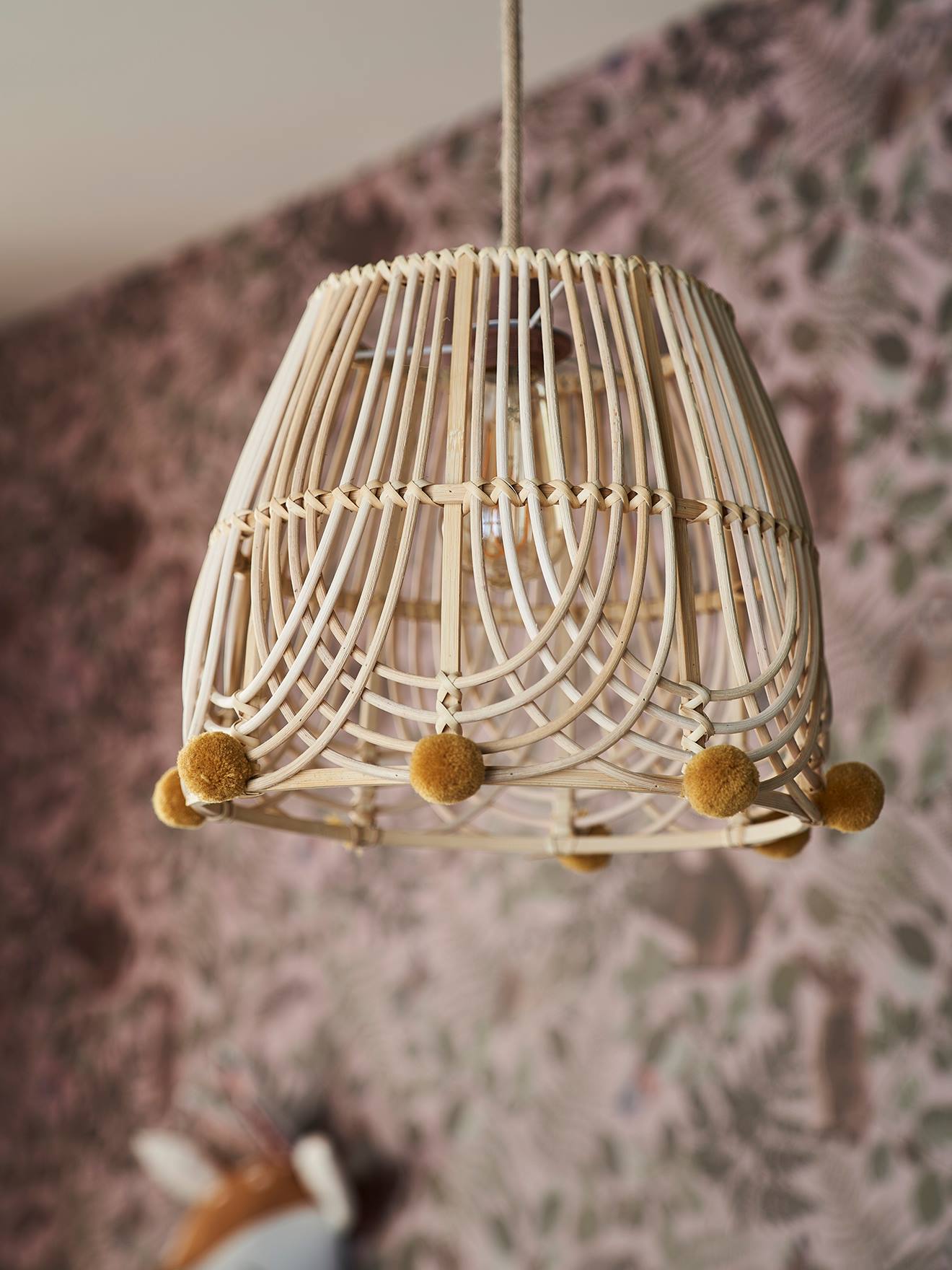 Wicker hanging lamp shade hotsell