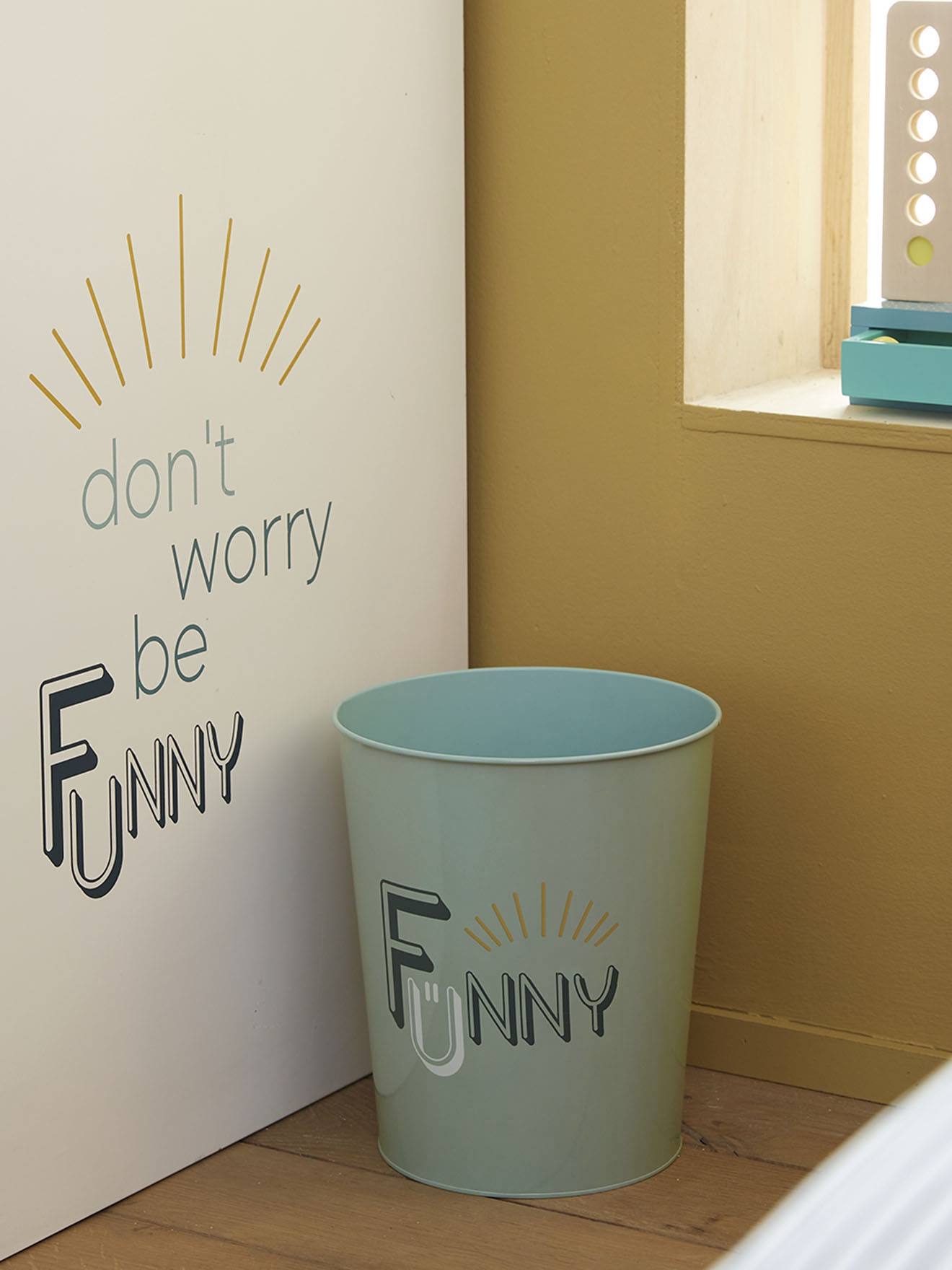 Metal Wastepaper Bin sky