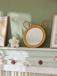 Bedding & Decor-Rattan Mirror, Bear