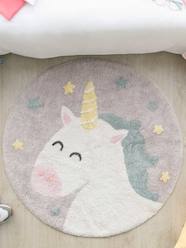 Bedding & Decor-Decoration-Washable Cotton Rug, Believe in Yourself Unicorn by LORENA CANALS