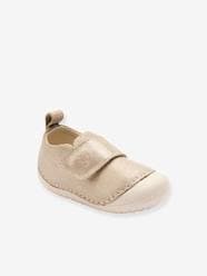 -Soft Pram Shoes with Hook-&-Loop Strap for Babies