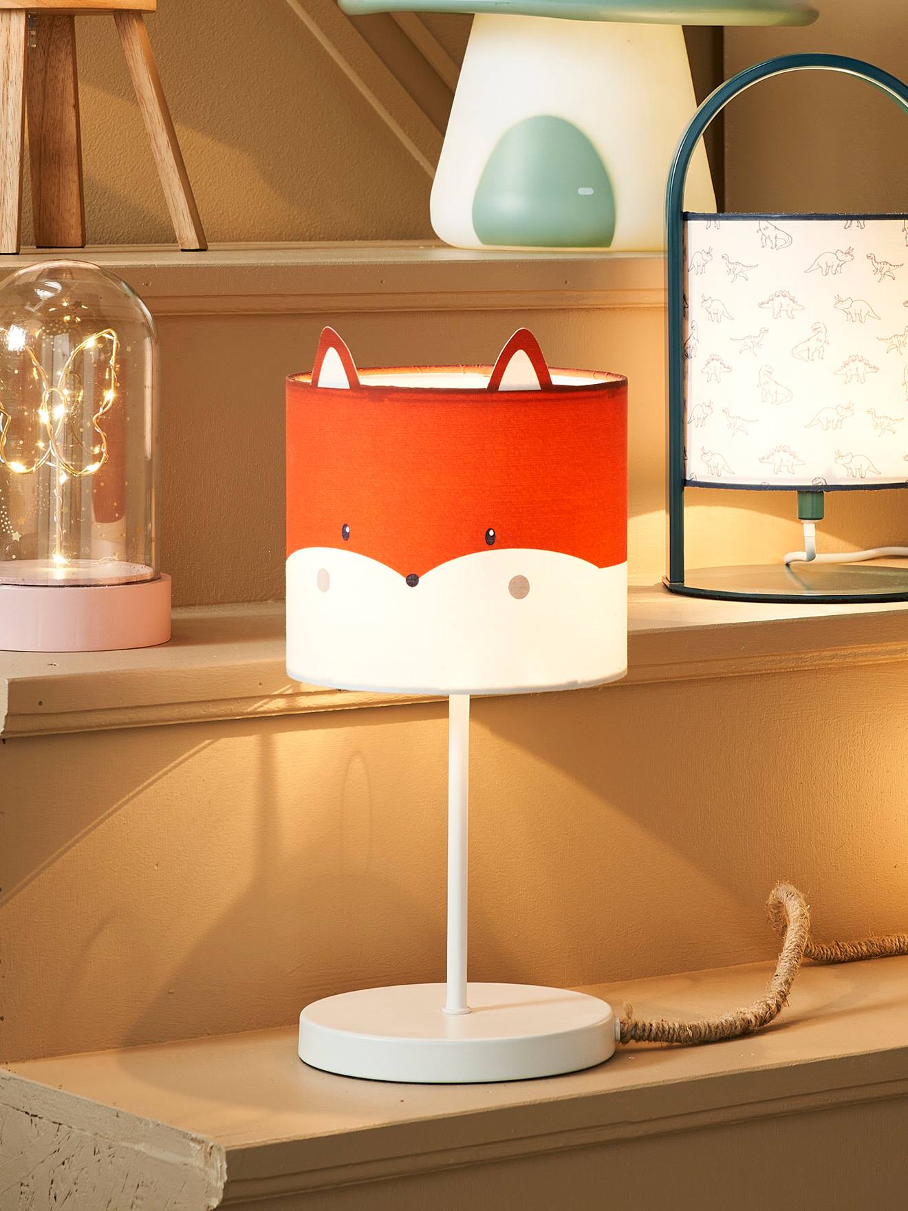 Fox Bedside Lamp white Bedding Decor Vertbaudet