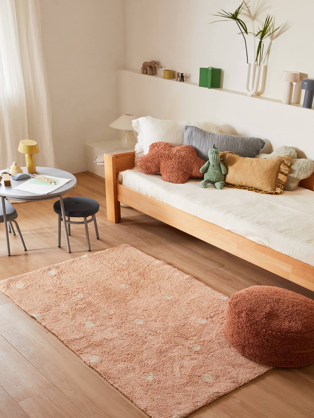 LORENA CANALS Mini Dot Rug rose