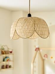 Bedding & Decor-Hanging Lampshade in Cane, Countryside