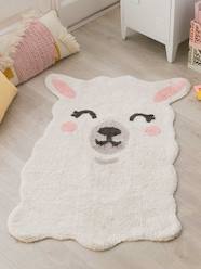 Bedding & Decor-Washable Cotton Rug, Smile Like a Llama by LORENA CANALS