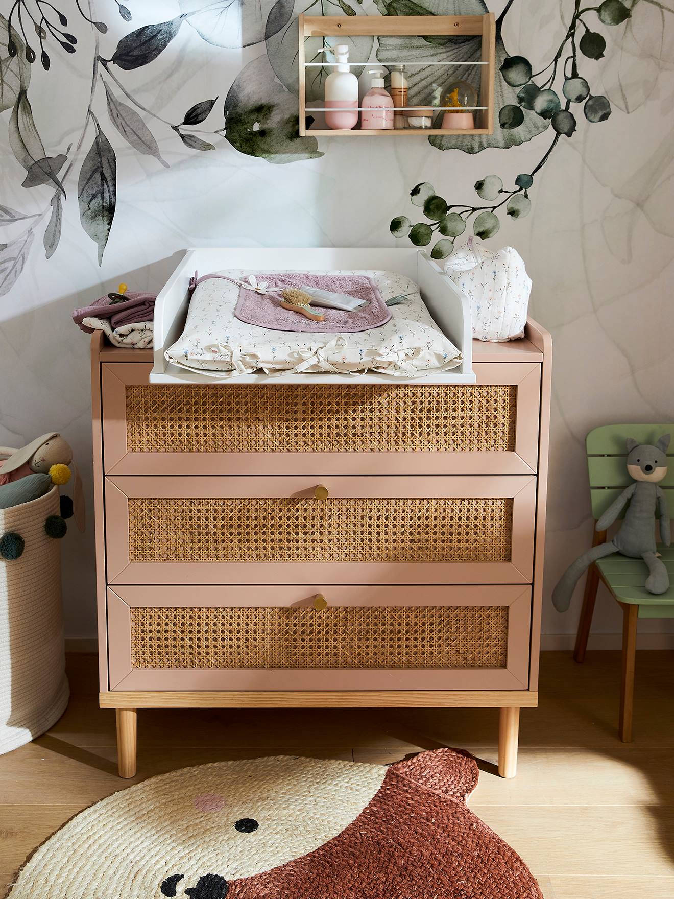 Changing Table Topper for Dresser white light solid Nursery Vertbaudet