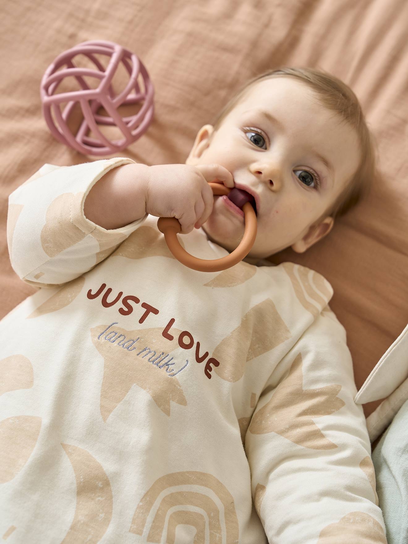 Baby Sleeping Bag with Removable Sleeves in Organic Cotton