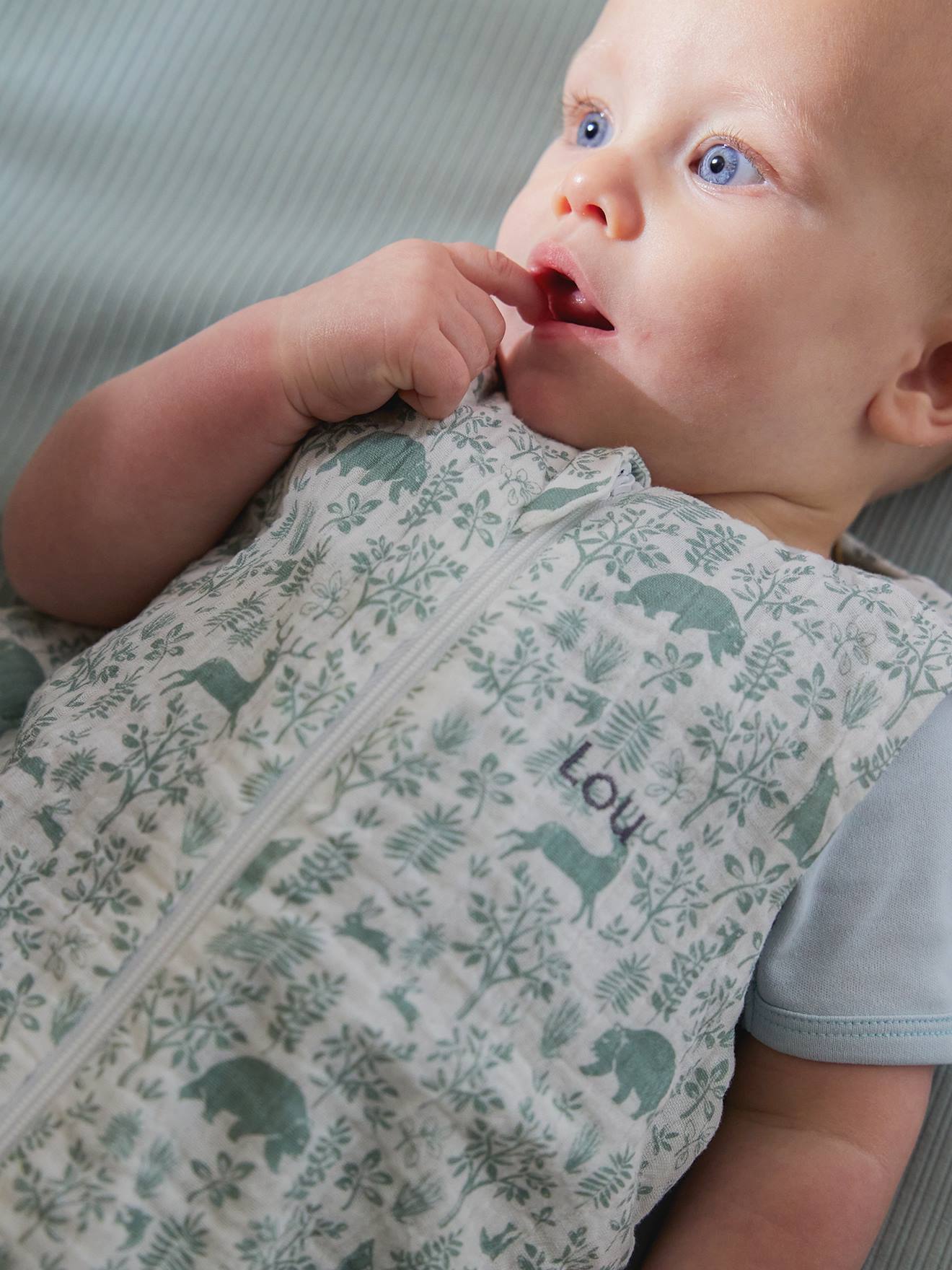 Sleeveless Baby Sleeping Bag with Middle Opening