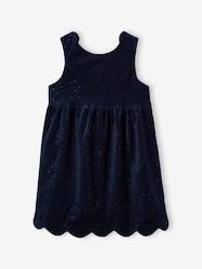 Velour Occasionwear Dress with Bow on the Back, for Girls