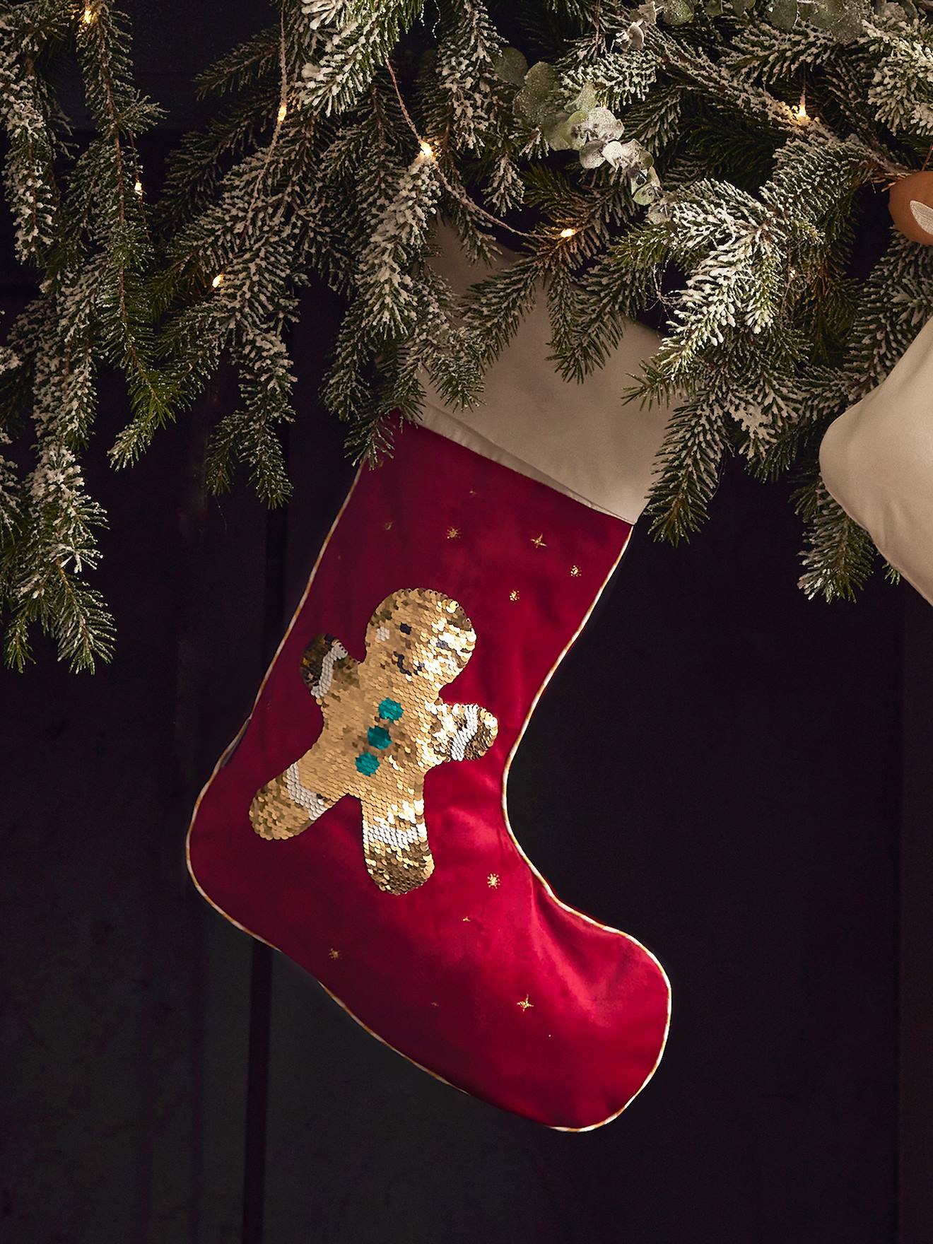 Christmas Stocking with Reversible Sequins