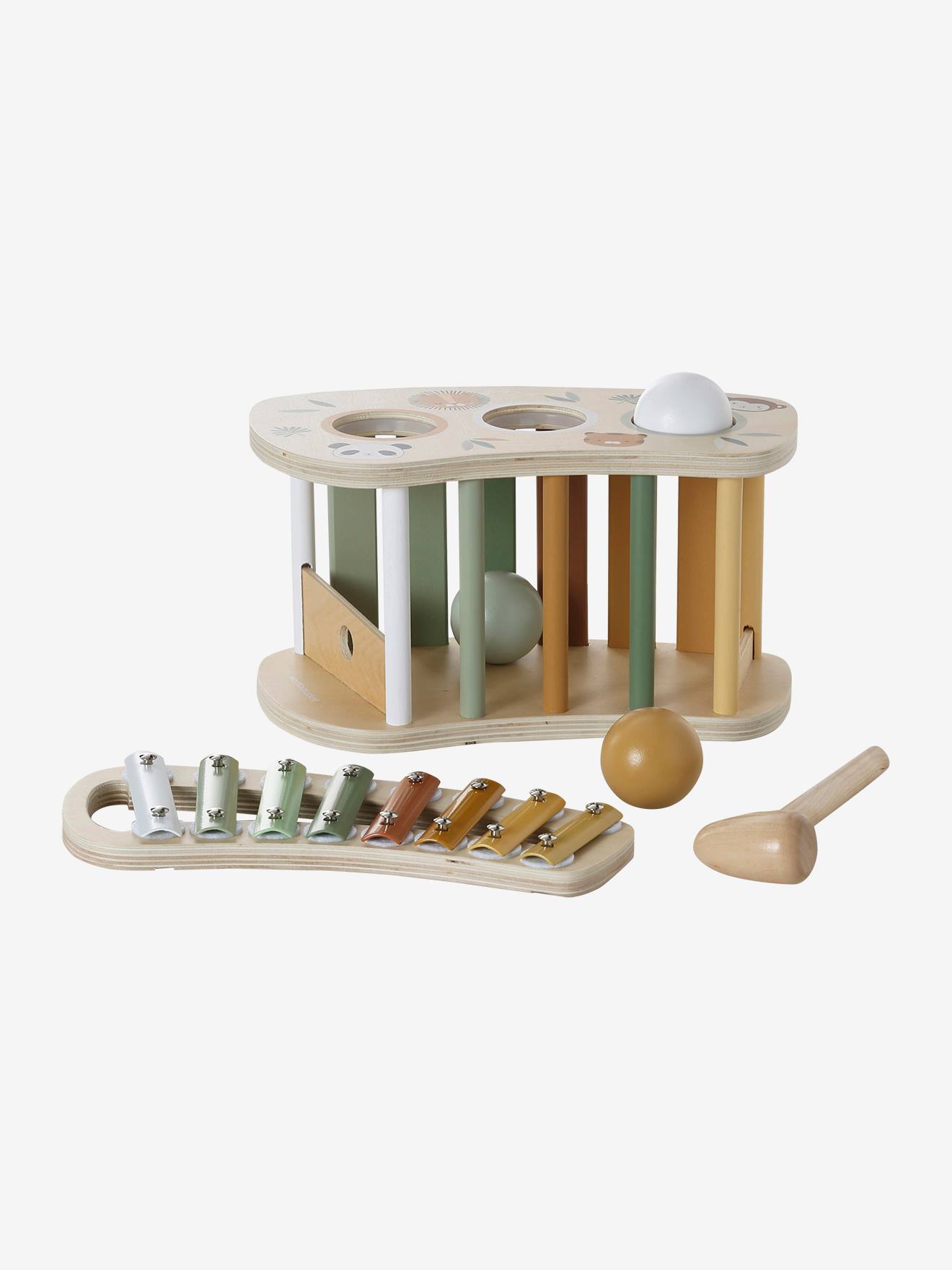 2-in-1 Wooden Xylophone 'Drum' - FSC® Certified