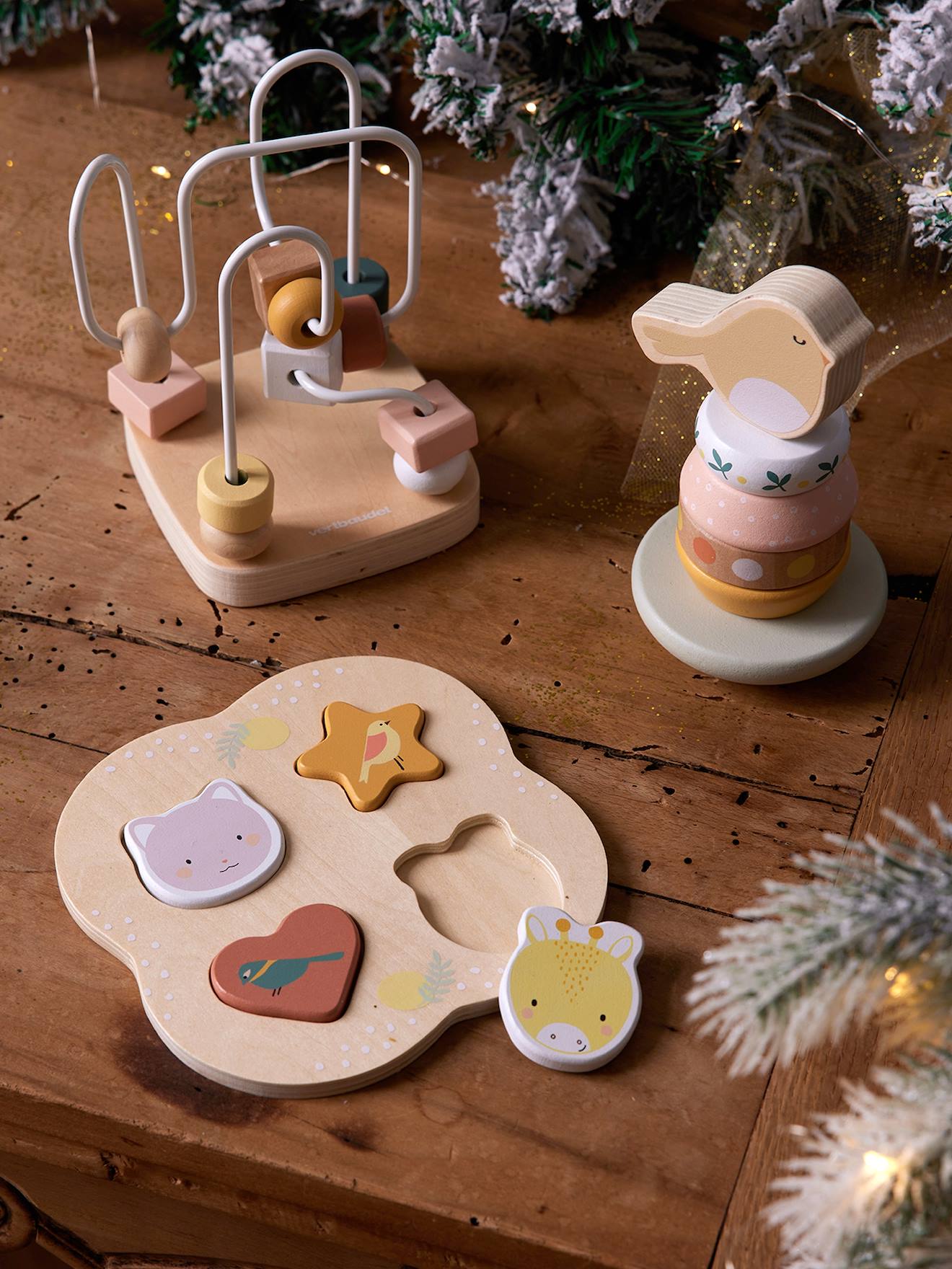 Early Learning Toy Set in FSC® Wood rose