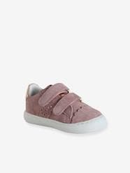 Shoes-Hook-&-Loop Trainers in Leather for Babies