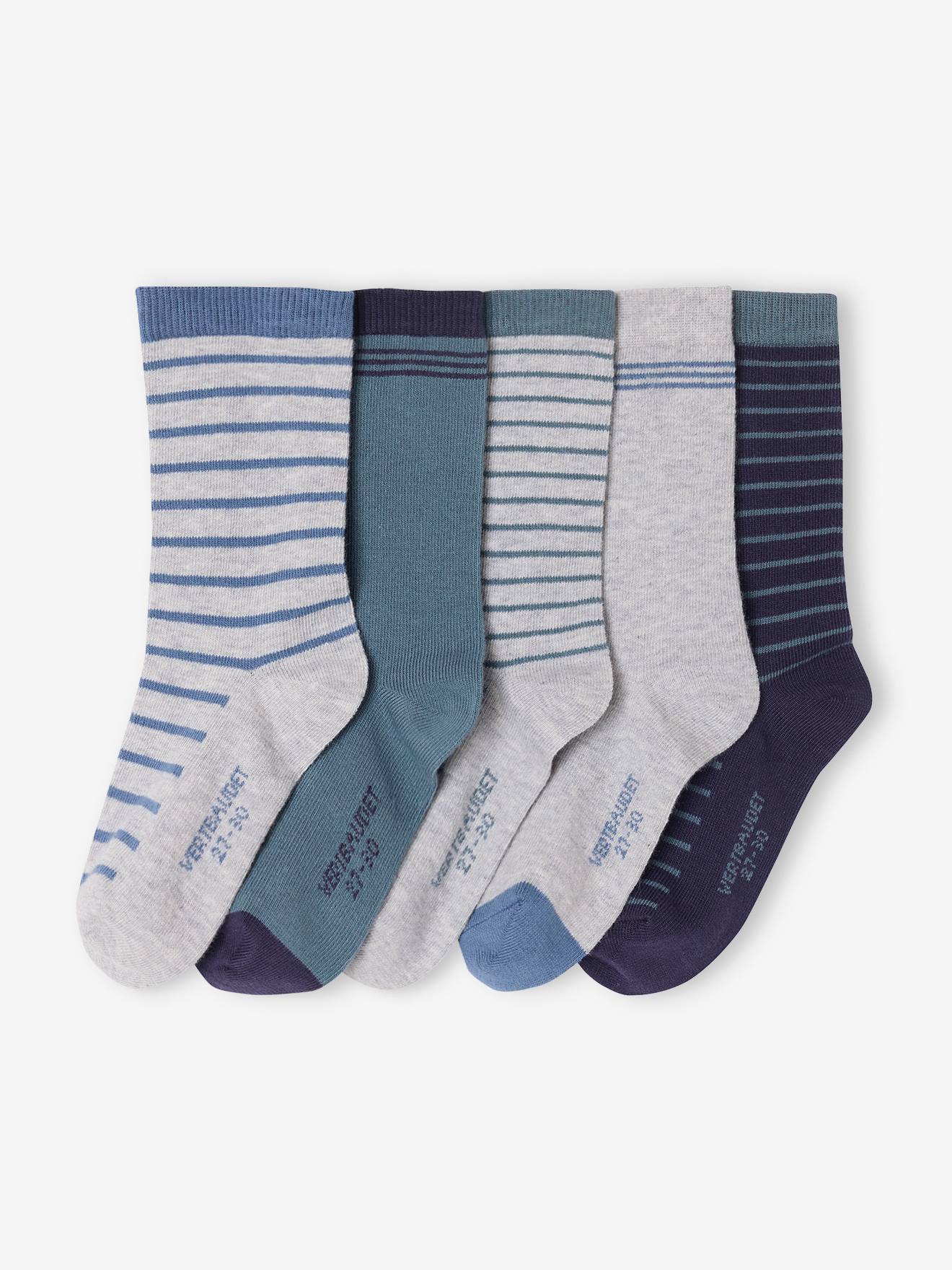 Pairs of Striped Socks for Boys