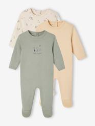 Baby-Pyjamas-Pack of 3 Basics sleepsuits