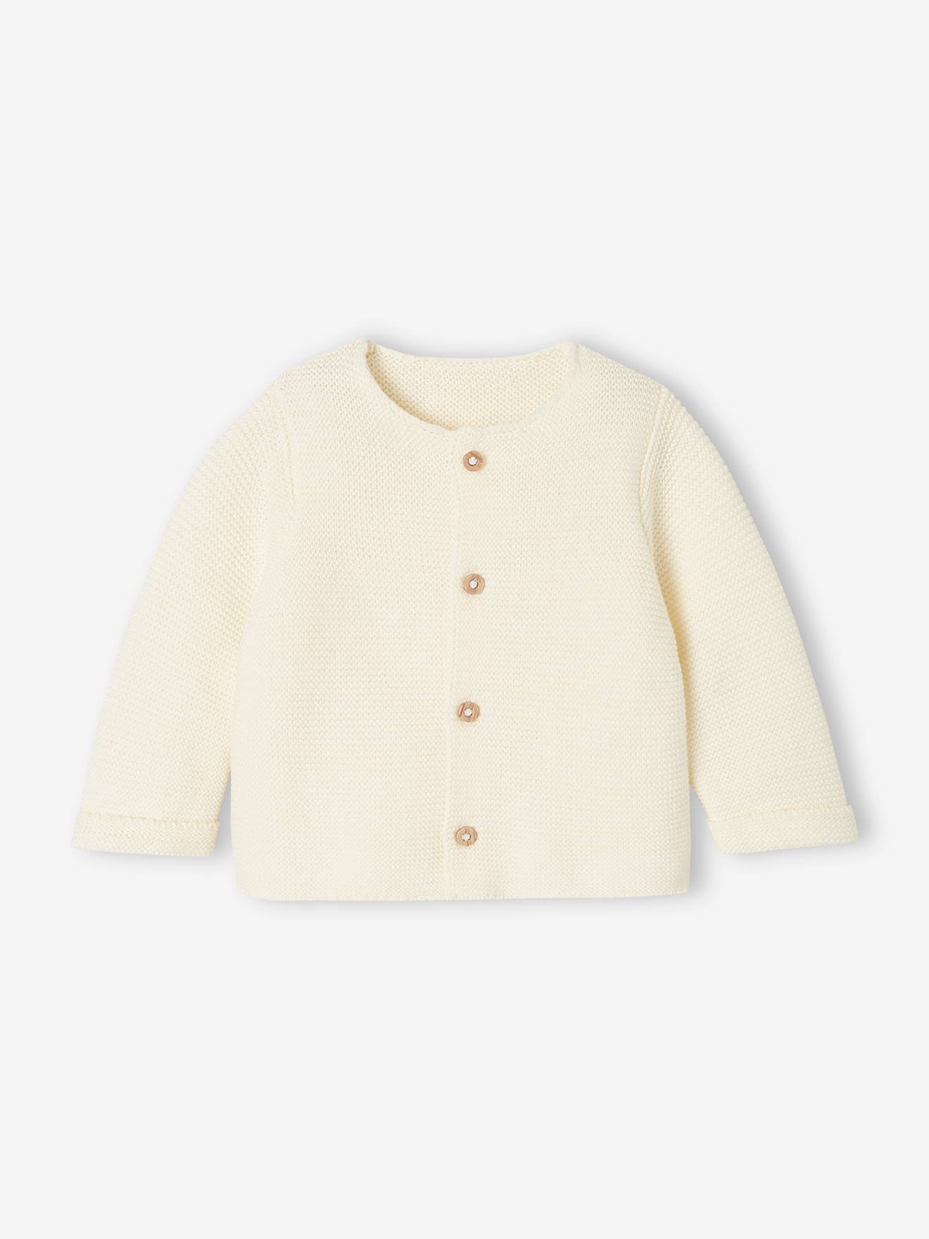 Baby Cardigan - BASICS 100% Cotton ecru