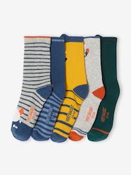 -Pack of 5 Pairs of "Monster" Socks for Boys