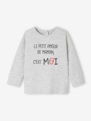 Baby-Long Sleeve Top with Message, for Babies