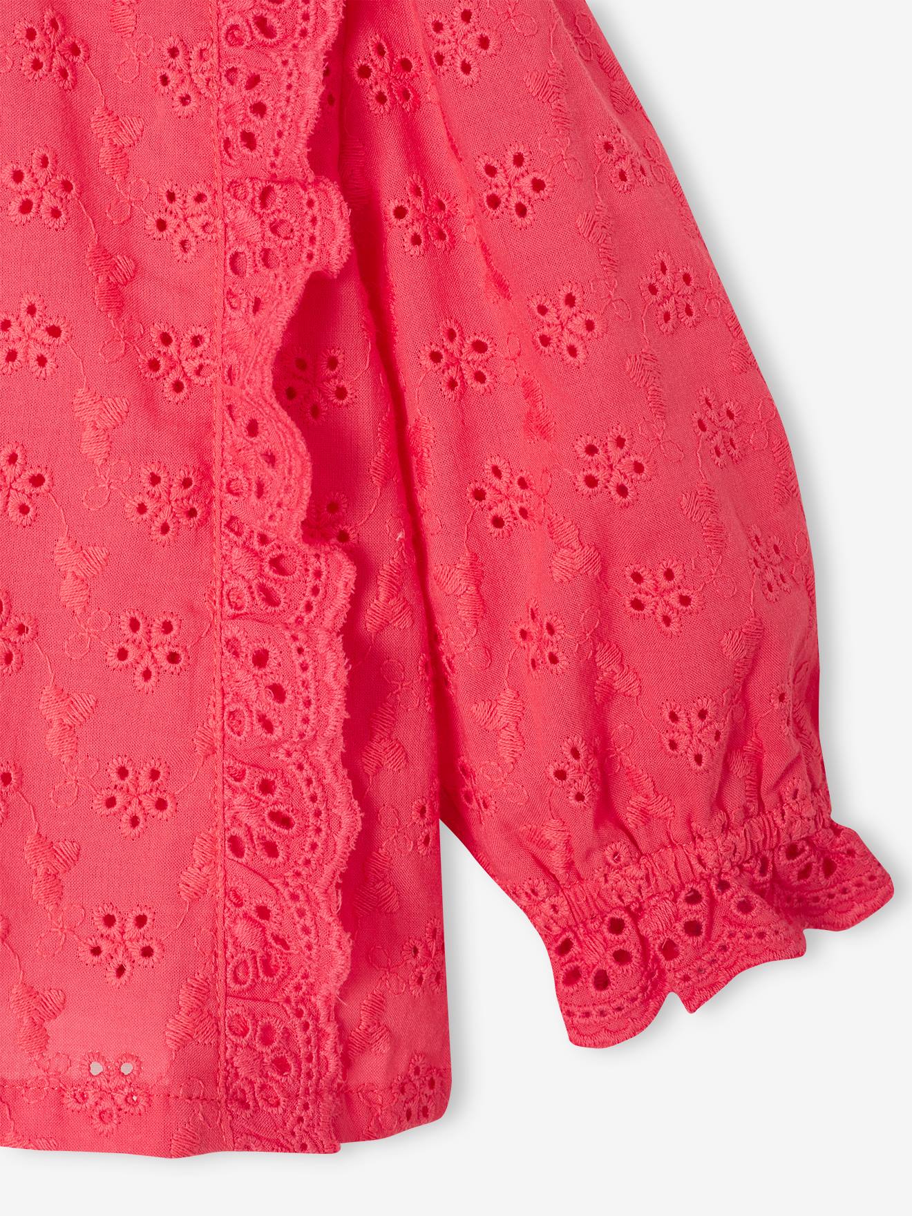 VERTBAUDET Sweat Col Broderie Anglaise Bébé Marine 18M (81cm) - Doux Et Stylé