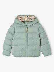 Girls-Coats & Jackets-Lightweight hooded puffer jacket for girls