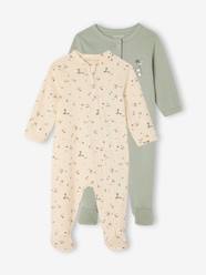 Baby-Pyjamas-Pack of 2 "farm" baby sleepsuits