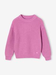 Girls-Cardigans, Jumpers & Sweatshirts-Jumper in Brioche Stitch, for Girls