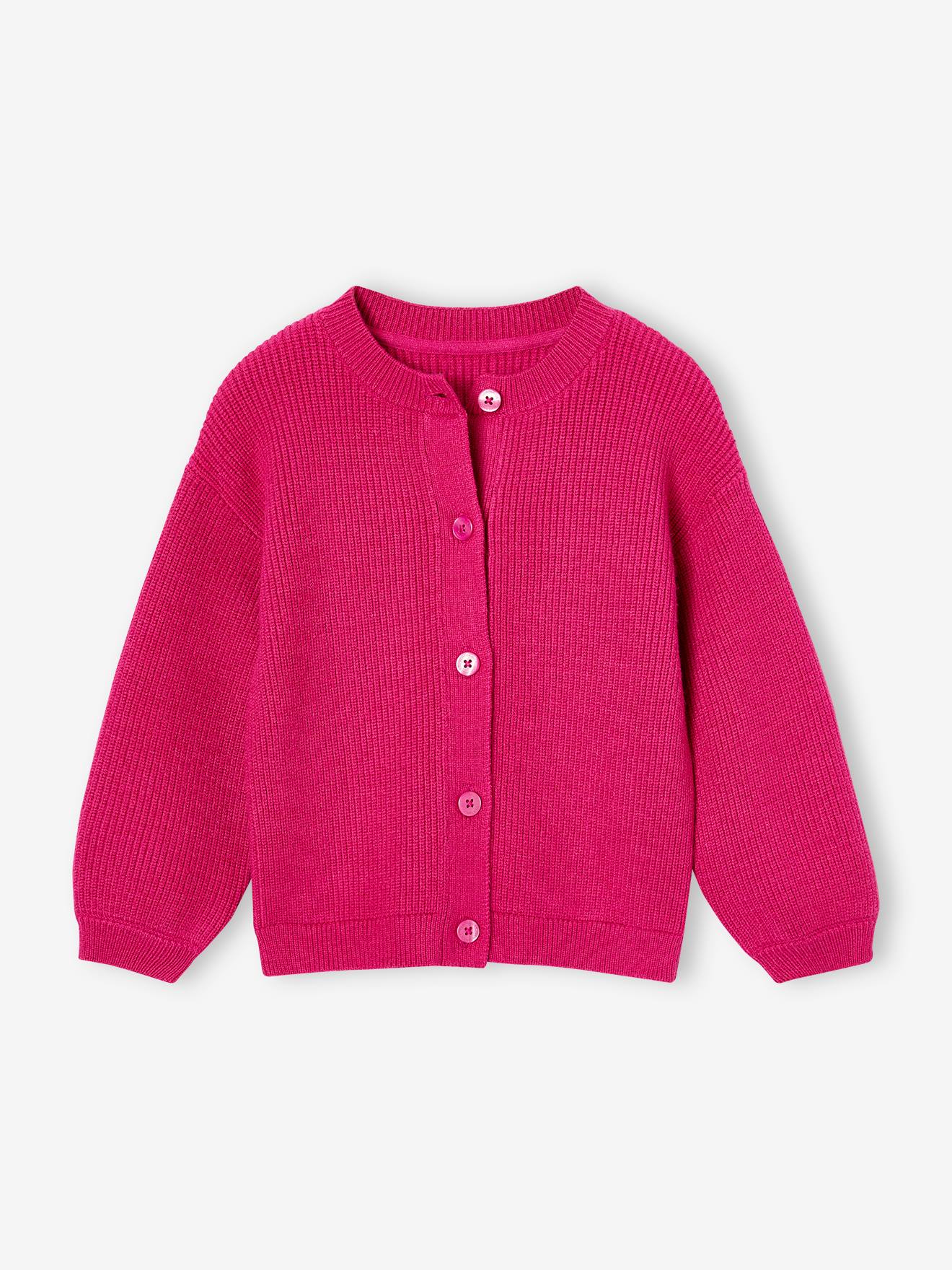 Striped Cardigan in Shimmery Rib Knit