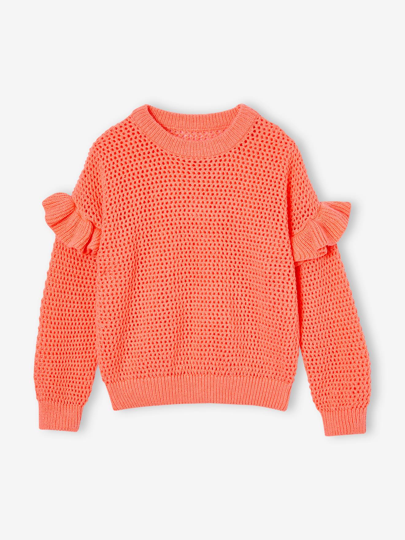 Ruffled Jumper in Fancy Knit