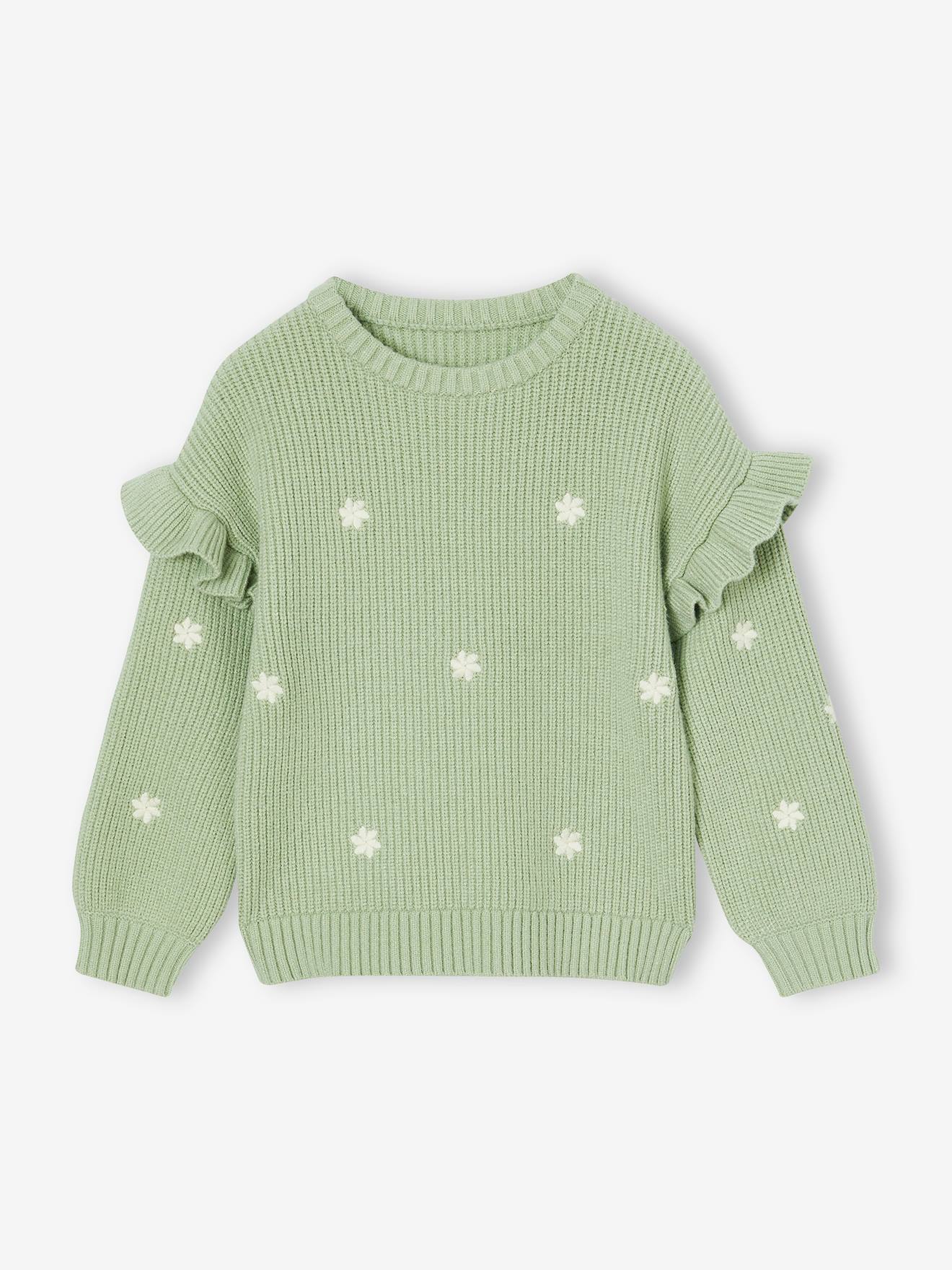 Jumper with Ruffled Sleeves