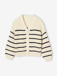 Girls-Cardigans, Jumpers & Sweatshirts-Cardigans-Rib Knit Cardigan for Girls