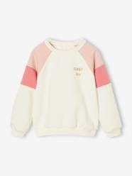 Girls-Cardigans, Jumpers & Sweatshirts-Colour block sweatshirt for girls