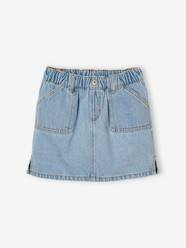 -Girls' denim skirt