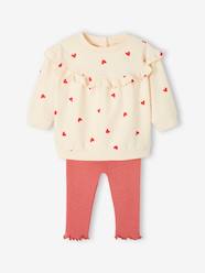 Baby-Outfits-Ruffled Sweatshirt + Leggings Combo for Babies