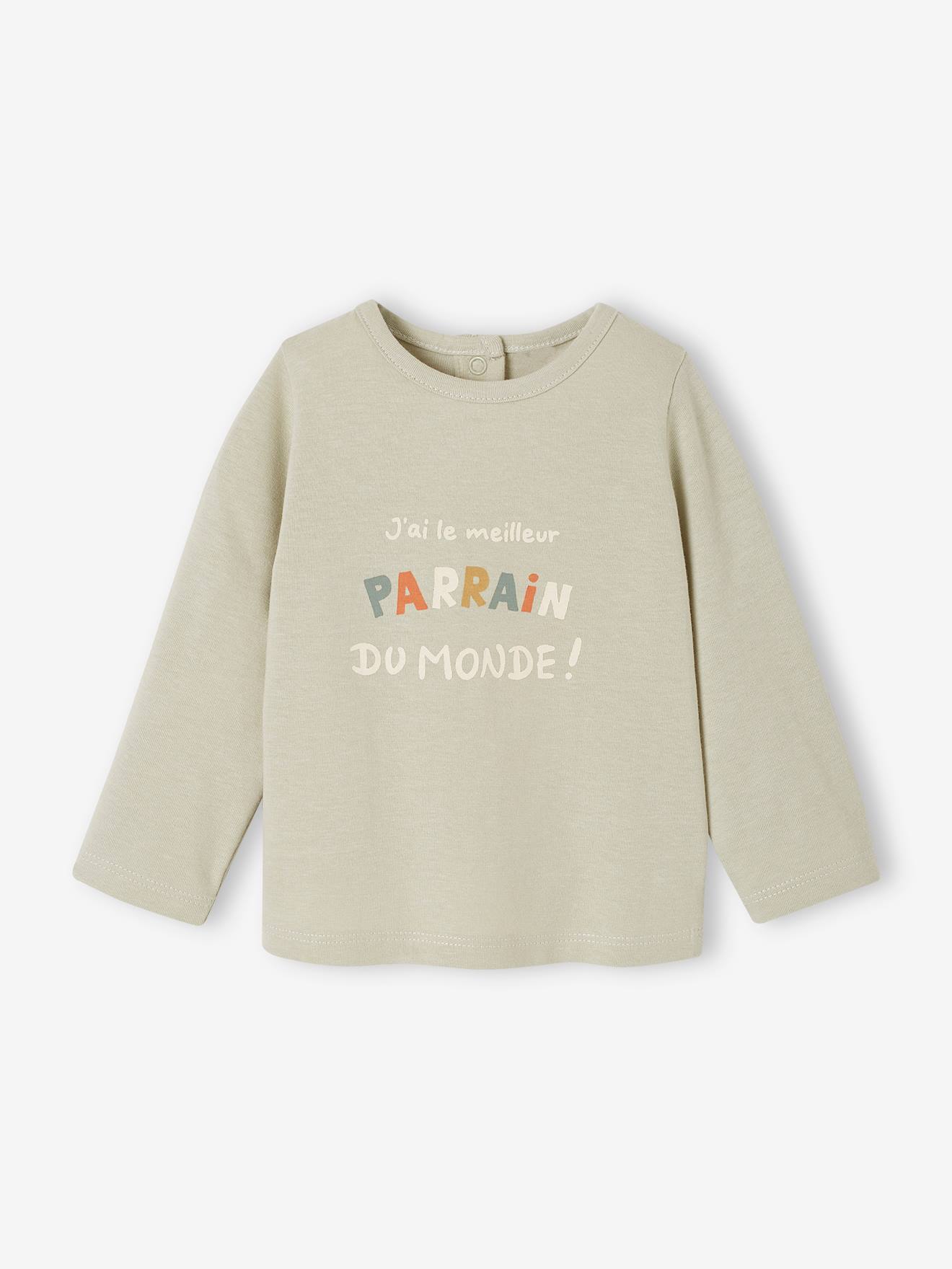 Message for Godparents T-Shirt with Press Studs on the Back