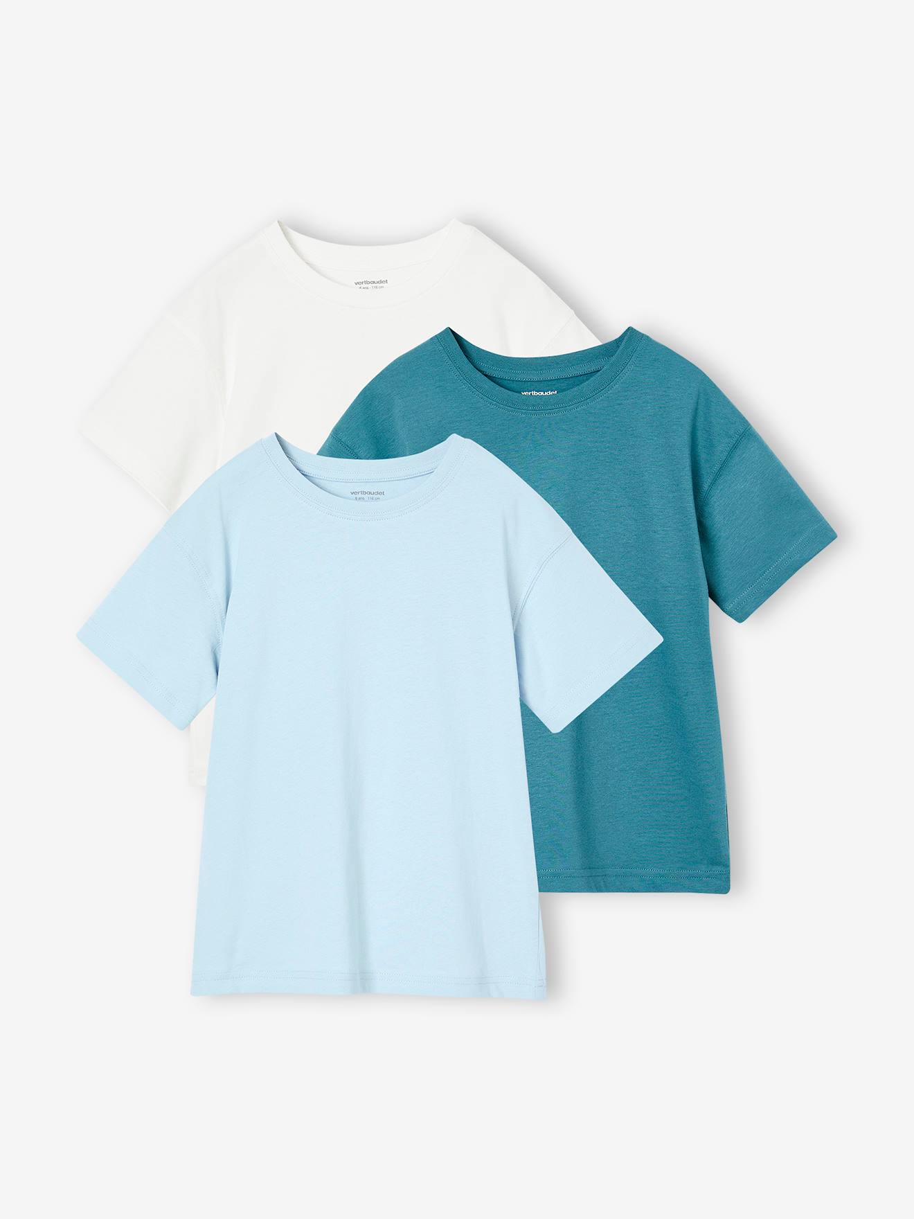 plain boys' t-shirts - BASICS sky