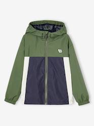 Boys-Coats & Jackets-Colourblock windbreaker jacket for boys