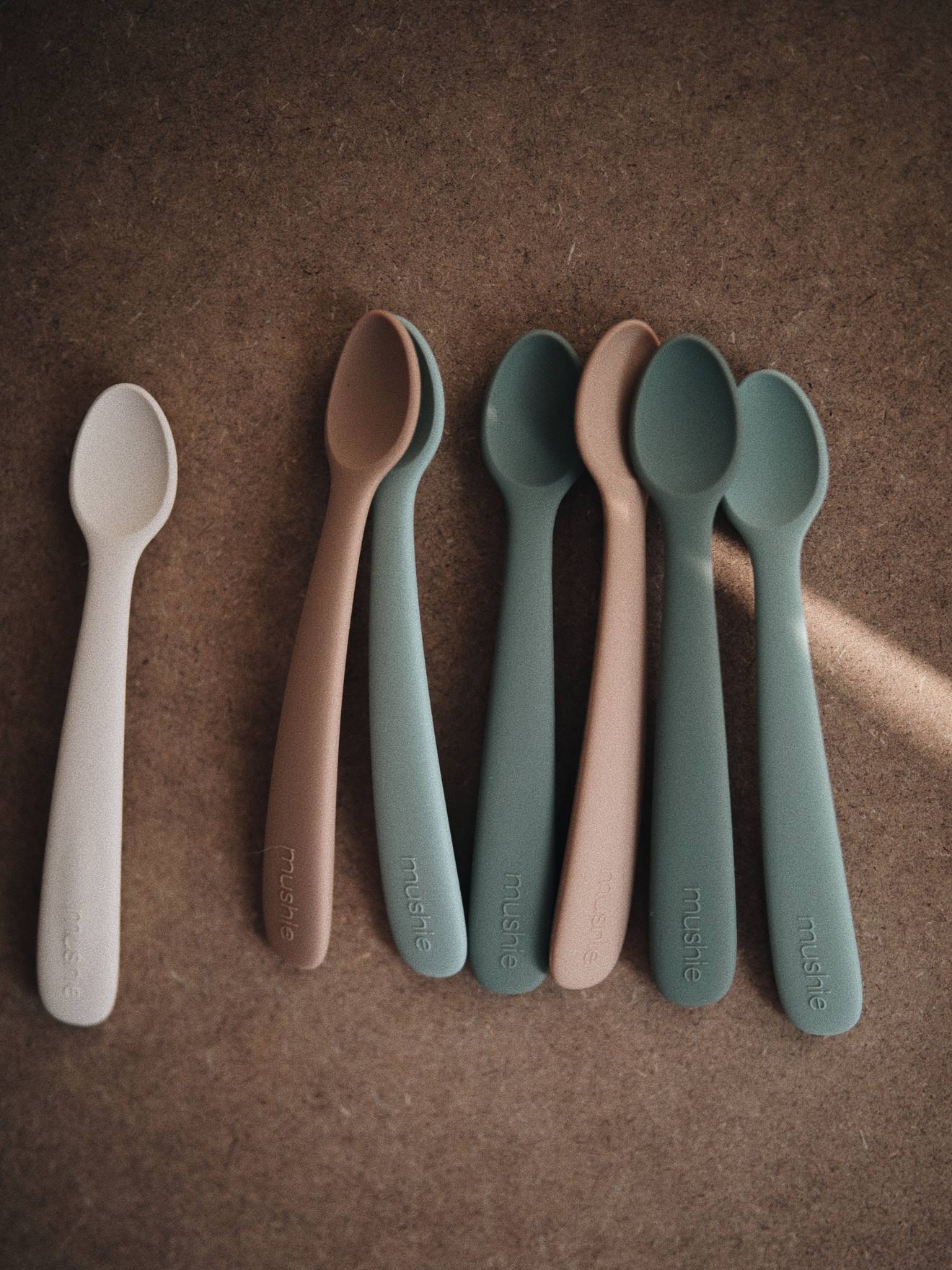 Pack of Two 1st Stage Spoons in Silicone by MUSHIE