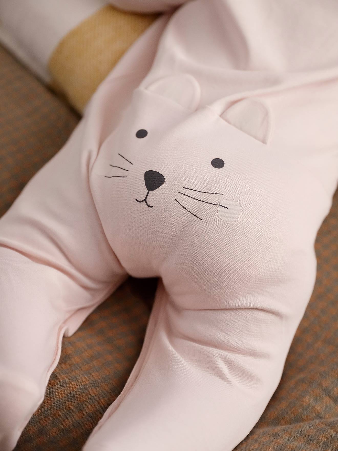 Newborn cat pyjamas pale