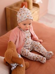 Baby-Outfits-Baby bodysuit, dungarees, hat and cardigan set