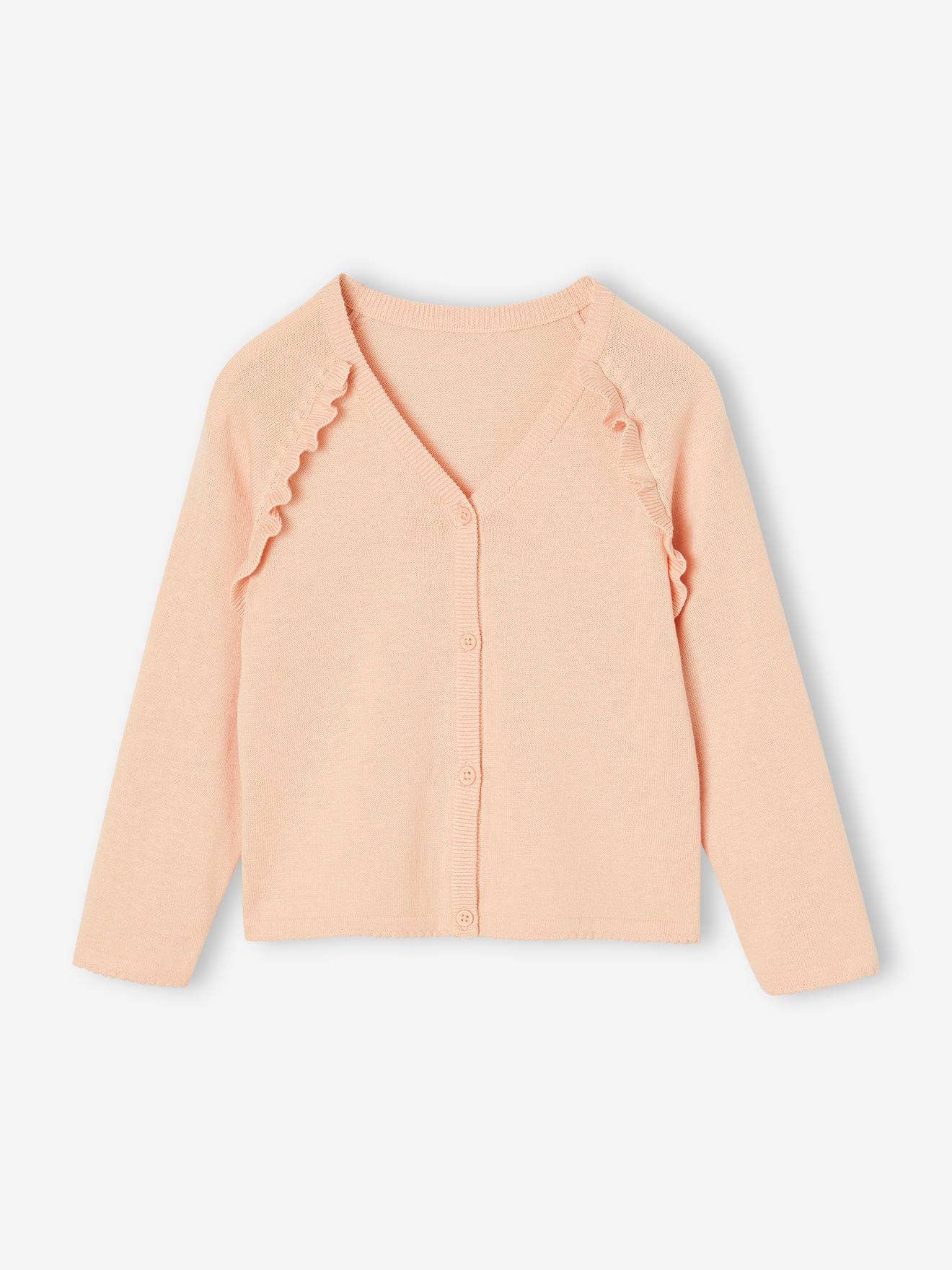 Cardigan with Ruffles
