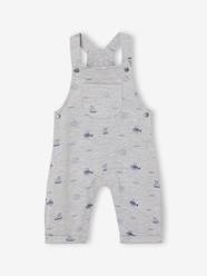 Baby-Baby fleece dungarees with nautical motifs