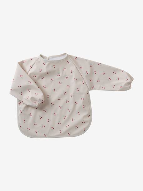 Long Sleeve Bib, by Vertbaudet BROWN LIGHT ALL OVER PRINTED+printed white+White/Print 