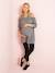 Long Maternity Leggings Black 