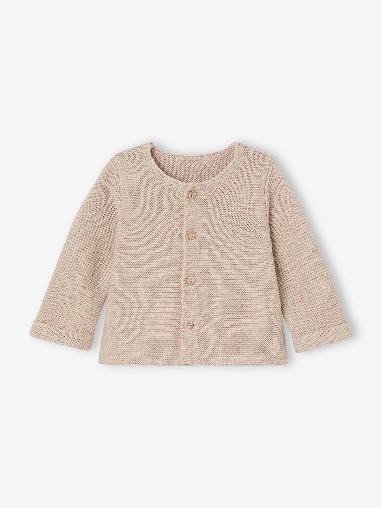 Baby Cardigan - BASICS 100% Cotton marl