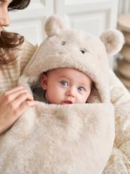 Baby-Transformable Baby Nest in Plush Fabric, Bear