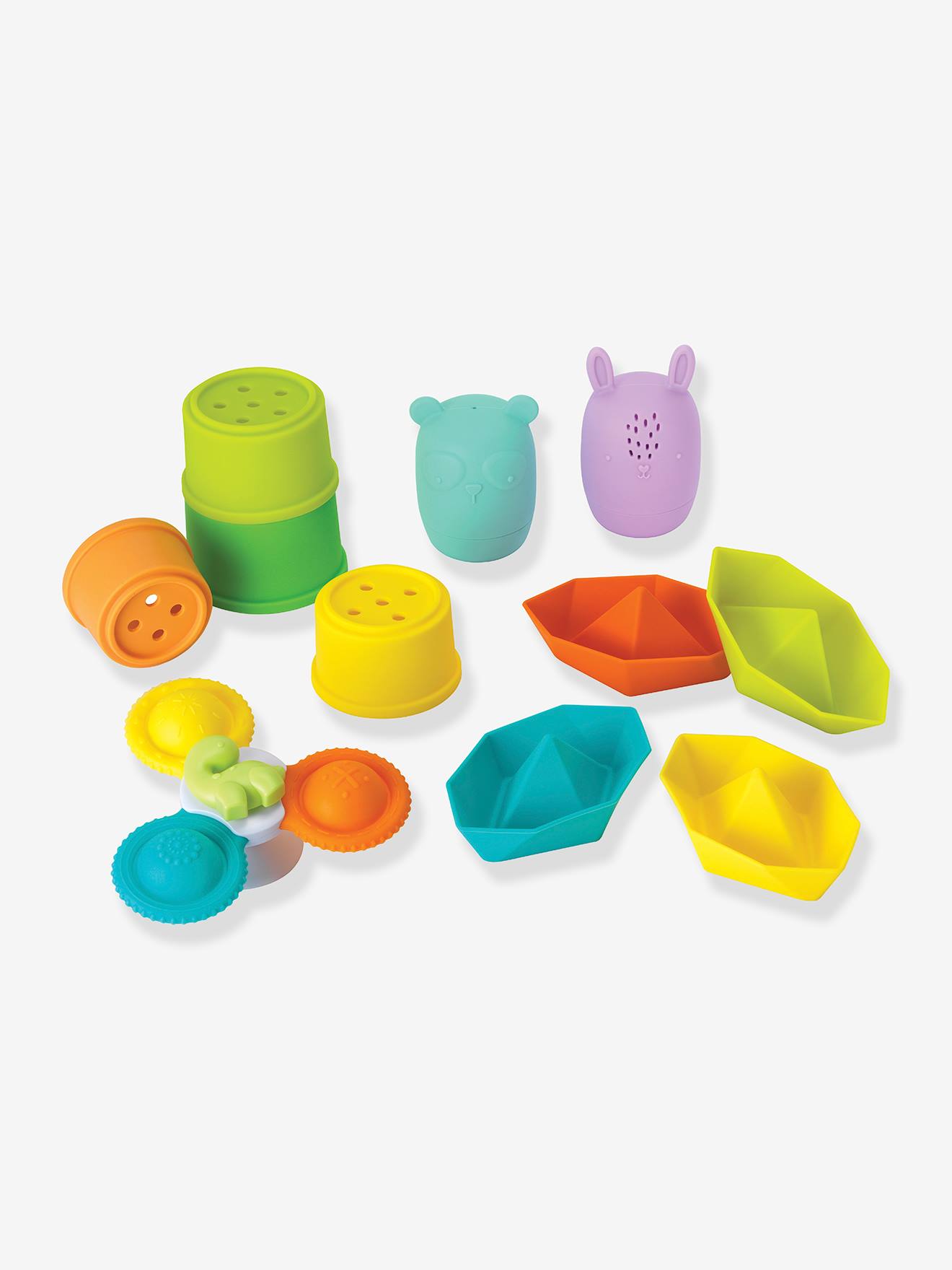 INFANTINO silicone bath set multicoloured