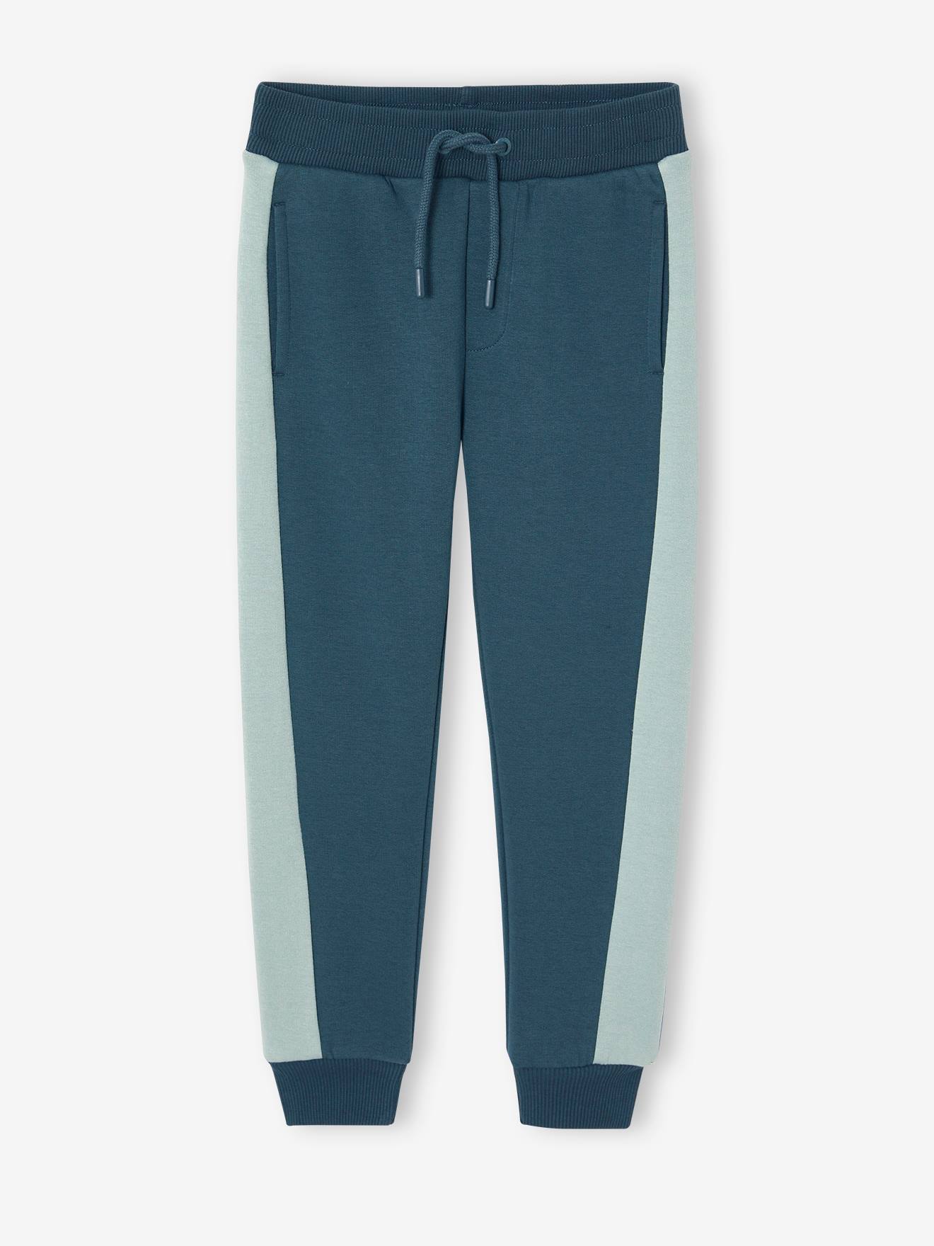 Contrast stripe boys' joggers ocean