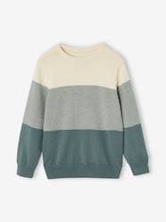 Fancy Knit Colourblock Jumper for Boys