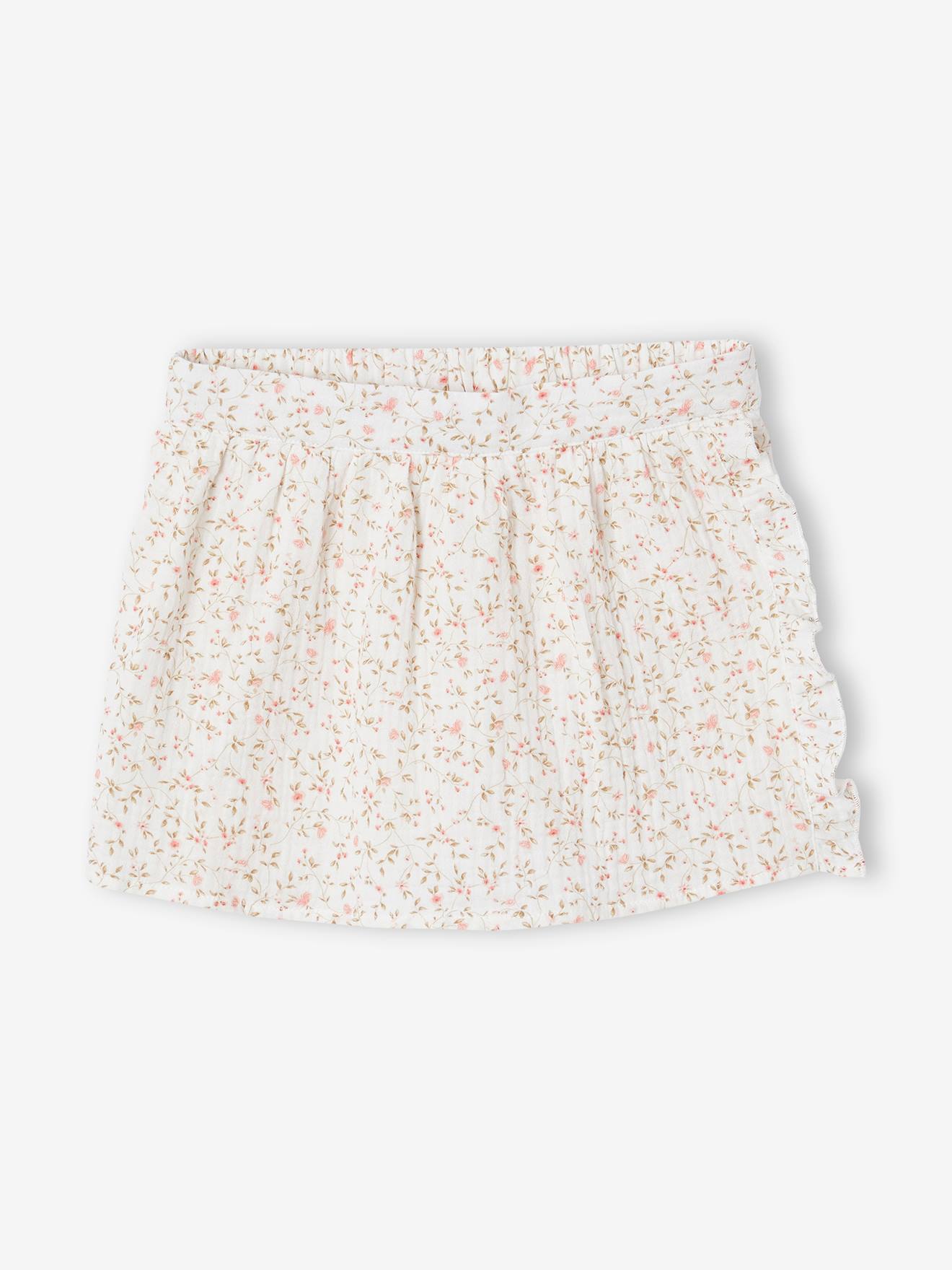 Floral ceremony skirt short